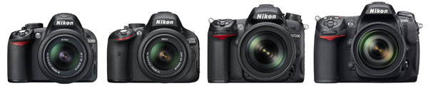 Nikon DX DSLR Lineup